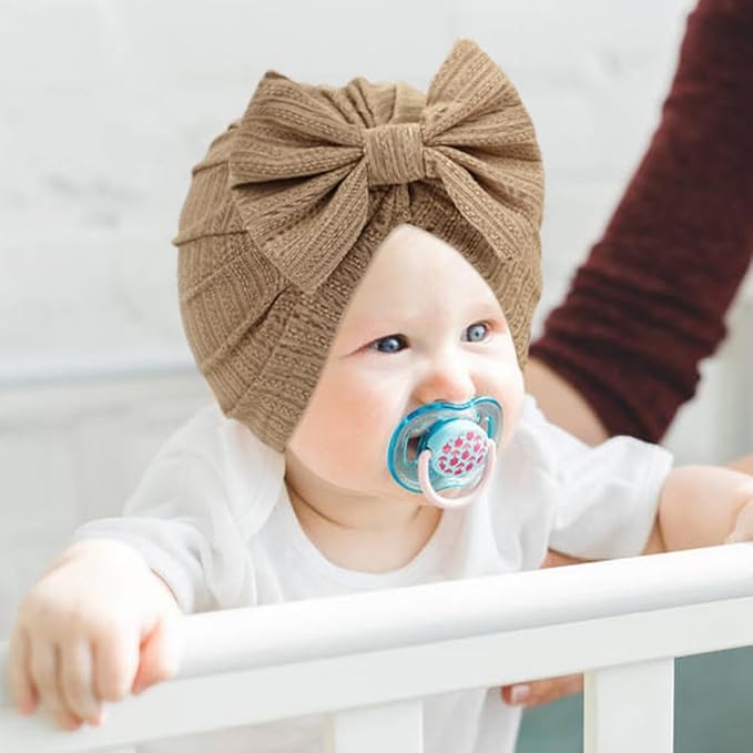 Cinaci 4 Pieces Baby Girls Turban Hats - Image 6