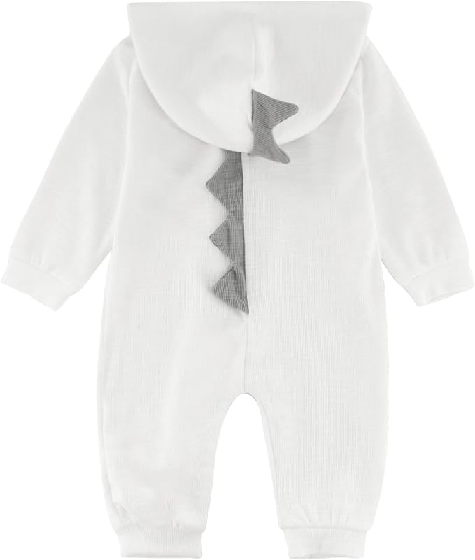 Baby Jumpsuit Hoodie Romper Zipper Long Sleeve One Piece Outfits Warm Clothes - Image 2