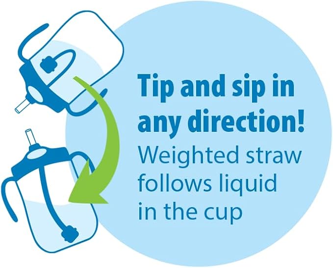 Dr. Brown's Milestones, Baby's First Straw Cup Sippy Cup with Straw, 6m+, 9oz/270ml, 2 Pack, Coral & Olive Green, BPA Free