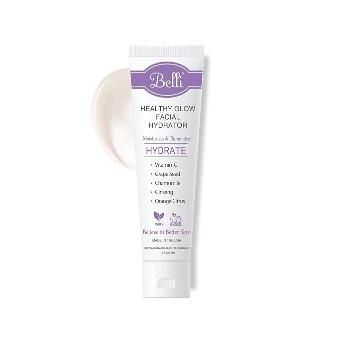 Belli Skincare Healthy Glow Facial Hydrator and Moisturizer, Vitamin C Face Cream for Oily, Dry, Sensitive Skin - Pregnancy Safe, Non Toxic, 1.5 Fl Oz (Pack of 1)