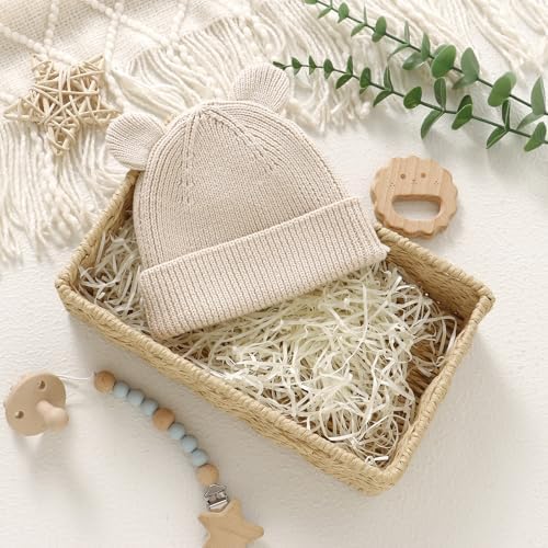 Hadetoto Cotton Baby Beanie Winter Knitted Hat - Image 6