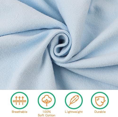 PESAAT Cotton Baby Swaddle Hat Set Newborn Infant Hats Receiving Blankets - Image 4