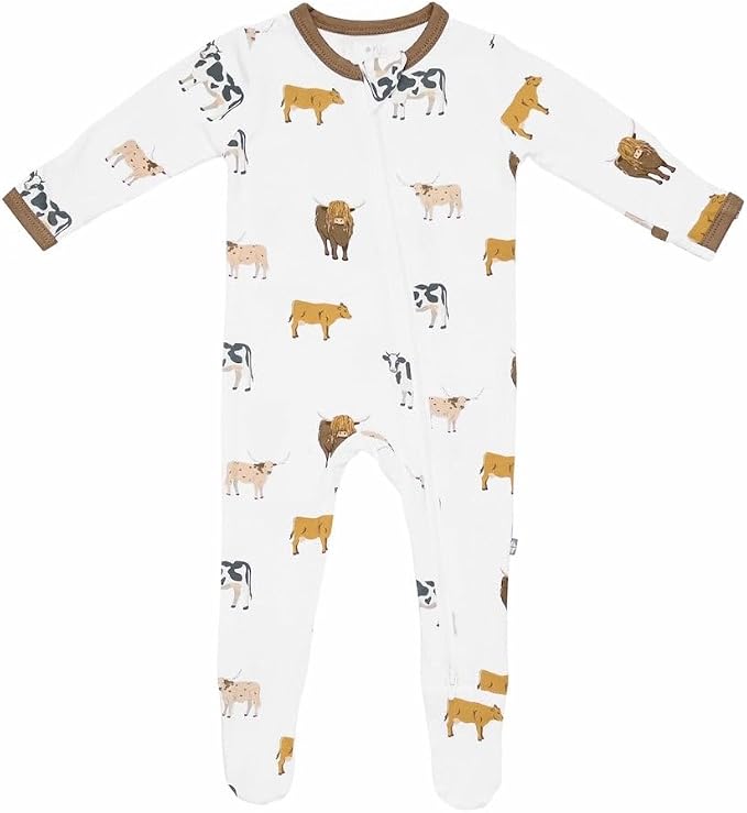 KYTE BABY Infant and Toddler Dual Zipper Footie, Ultra-Soft Rayon Made From by KYTEBABY