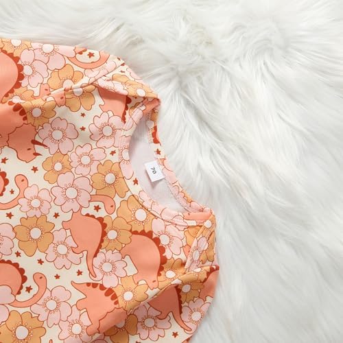 Newborn Baby Girl Floral Sleep Gown Headband Sleepwear Outfit - Image 3