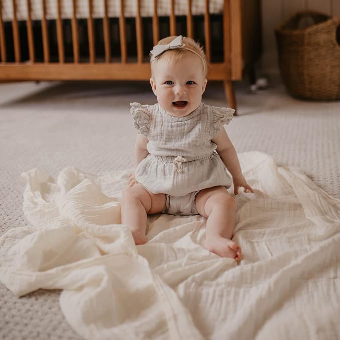 Parker Baby Co. Soft Muslin Baby Swaddle Blankets, 3 Pack - Image 8