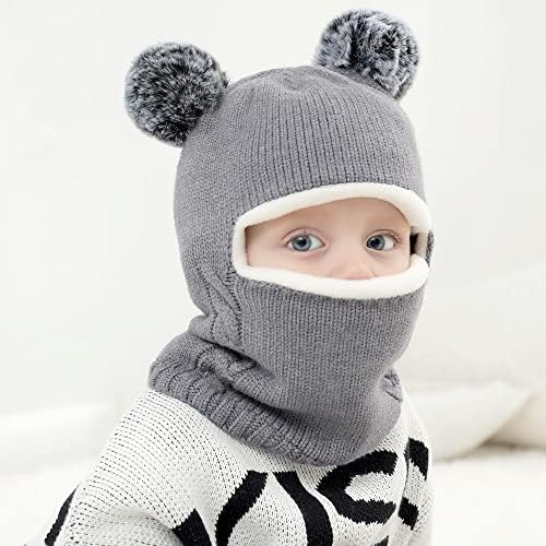 Baby Winter Hat Scarf Set, Unisex Infant Toddler Kids Hat Scarf - Image 2