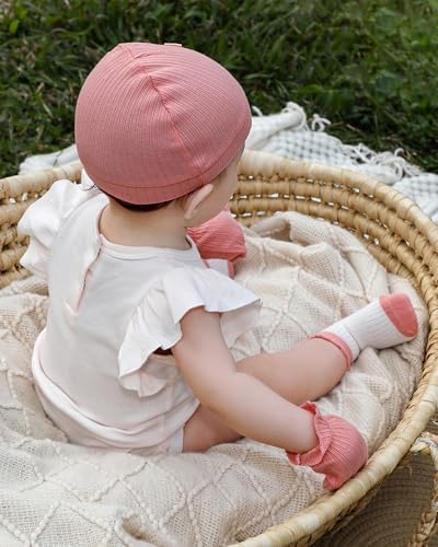 Baby Hats Mittens and Socks Set Soft Cotton Newborn Hat Glove - Image 4