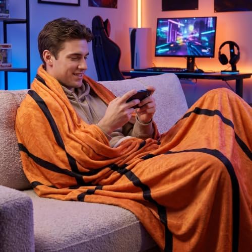 SeaRoomy Sports Balls Blanket, Novelty Funny Basketball Blanket, 60 in - Image 4