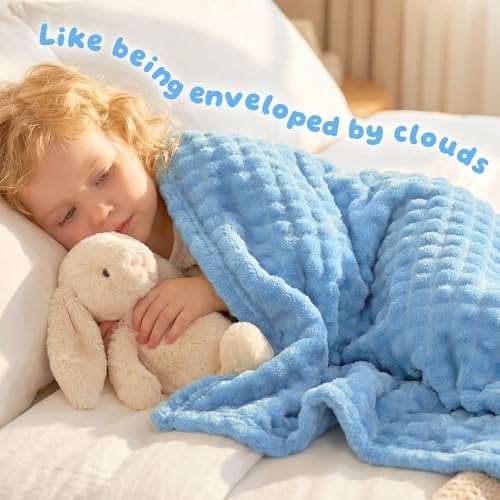 Fleece Baby Blanket for Girls Boys, Soft Cozy Cute Infant Toddler Receiving - Image 3