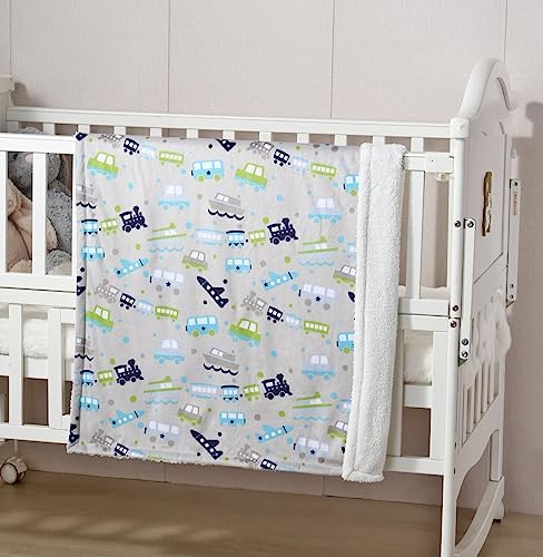 CREVENT Minky Baby Blanket for Girls Boys, Soft Plush Receiving Blanket for - Image 4