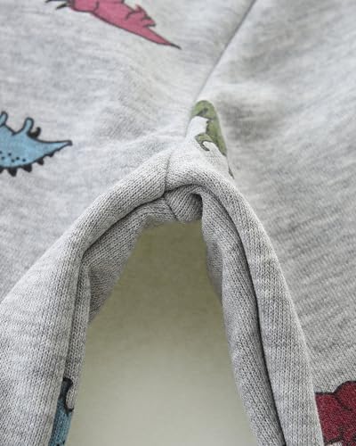 Baby Toddler Boys Dinosaur Hooded Zip Jacket Casual Outerwear Active Sweatshirt - Image 5