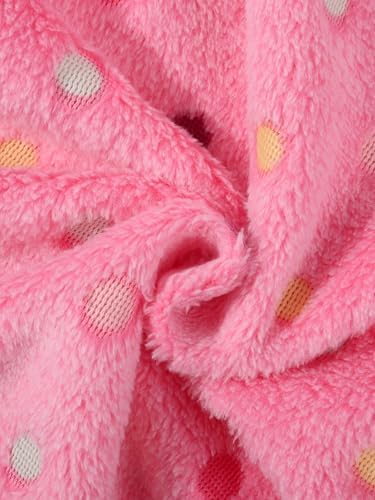Toddler Baby Girl Fleece Jackets Fall Clothes Hooded Zip Fuzzy Coats - Image 4
