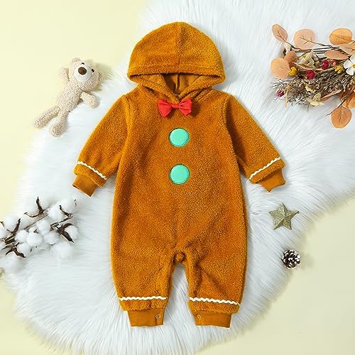 Fall Baby Clothes Newborn Boy Girl Hoodie Romper Long Sleeve Jumpsuit Winter - Image 3