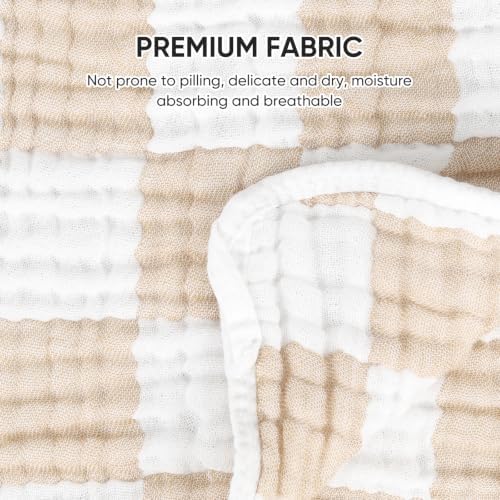 Muslin Burp Cloths 20"x10" Baby Burp Cloths 5-Pack - Image 6