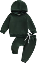 Thorn Tree Infant Baby Boys Pants Set Hooded Solid Sweatshirt Top Pocket by ThornTree