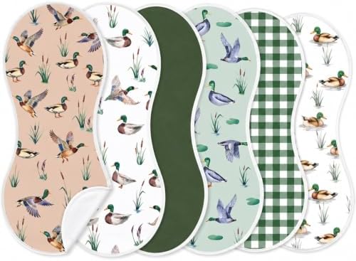 party greeting 6 Pcs Mallard Duck Baby Burp Cloths by partygreeting