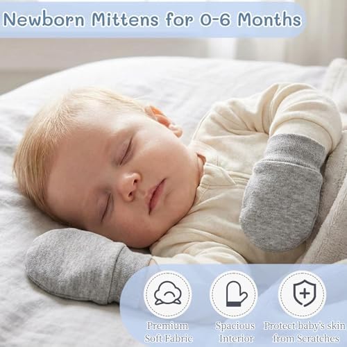 Baby Mittens No Scratch Newborn Mittens - Image 5