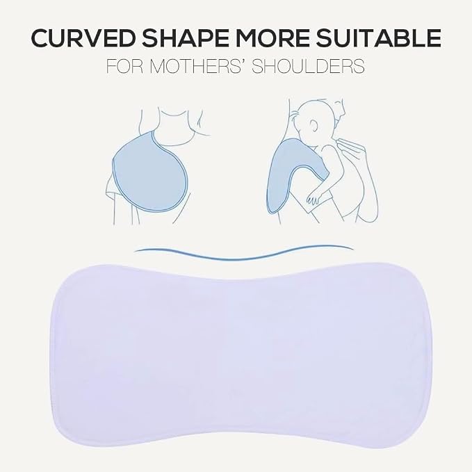 6 Pack Cotton Baby Burp Cloths Extra Absorbent Soft - Image 3