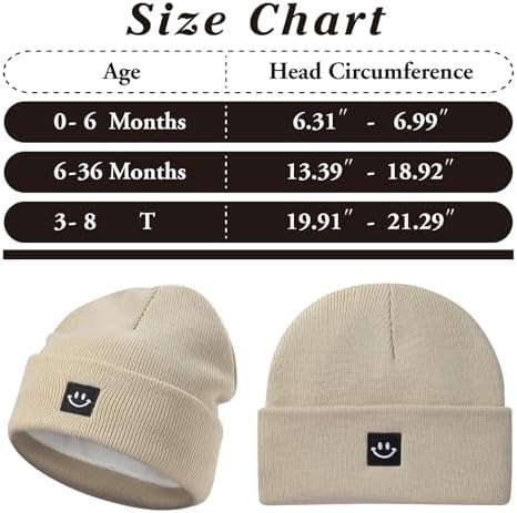MaxNova 2 Pack Baby Beanie Fleece Lined Knit Toddler Hat - Image 7