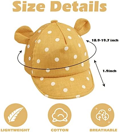 JANGANNSA Baby Duck Cap Infant Kids Sun Hat Bear Cute Cartoon Caps Spring Summer - Image 6