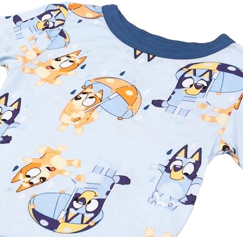 Bluey Boys' 2-piece Snug-fit Viscose Pajama Set, Soft & Cute - Image 2