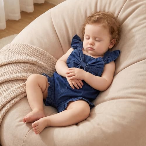 Little Girl Romper Toddler Overalls Summer Bow Jumpsuit Boho Outfit 6M-5T - Image 2