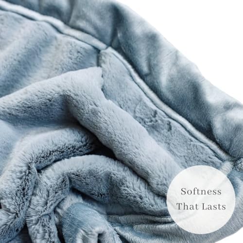 Saranoni Luxury Receiving Blanket Plush Soft Baby Blanket Slate 40x30 | - Image 6