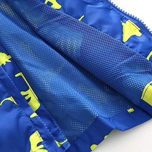 Boys' Hooded Dinosaur Jacket Windbreaker Outerwear - Image 2