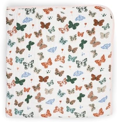 Little Unicorn Muslin Quilt Blanket | 100% Cotton Soft Multi-Layered Muslin - Image 3