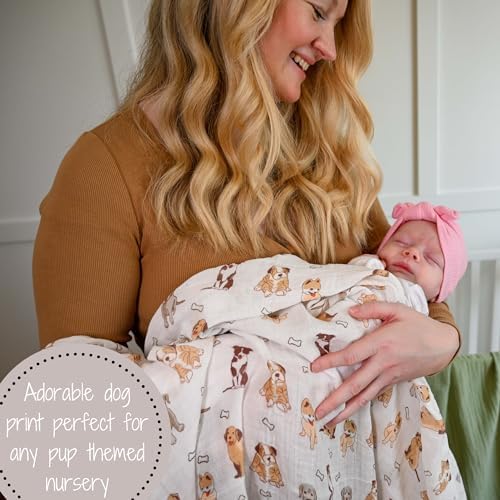 LollyBanks 100% Cotton Baby Blankets 2 Pack, Gentle and Soft Muslin Swaddle - Image 7