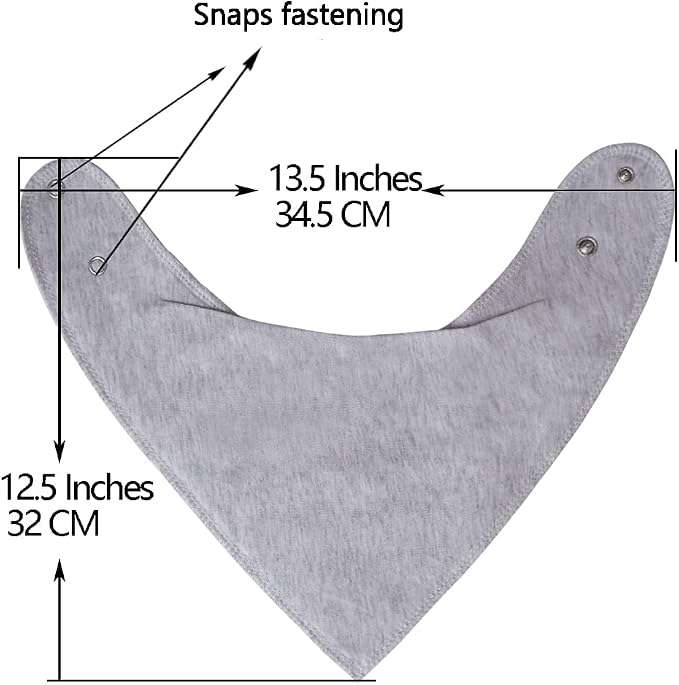 Cotton Bandana Drool Bibs for Baby Girl Boys for Drooling and Teething for 8 - Image 2