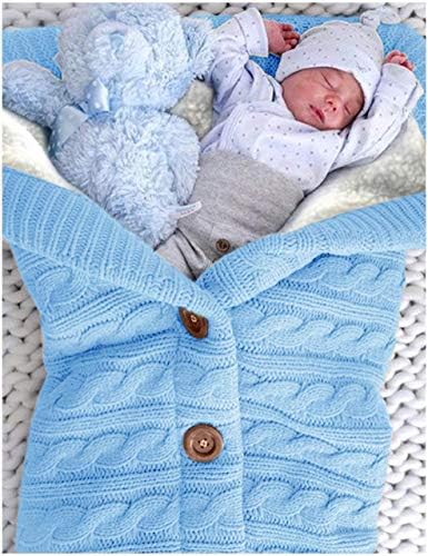XMWEALTHY Unisex Infant Swaddle Blankets Soft Thick Fleece Knit Baby Girls Boys - Image 3