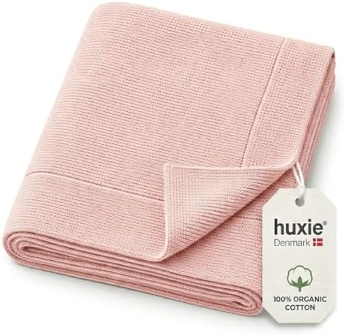 Receiving Blankets, 100% Organic Cotton Knit, Newborn Baby Swaddle | by huxie