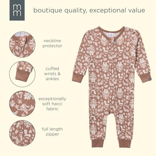 Modern Moments by Gerber Baby Boys & Girls Hacci Footless Pajamas - Image 6