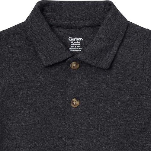 Gerber Baby Boys' Short Sleeve Polo Bodysuit - Image 2