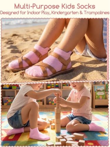 Aroveea Toddler Socks Non Slip Grip Ankle Baby 12 Pack - Image 5