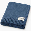 100% Organic Cotton Heritage Knit Textured Baby Quilt Blanket by BleuLaLa