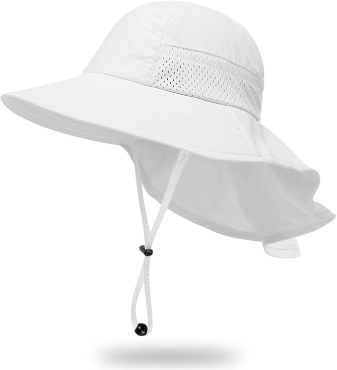 Toddler Baby Sun Hat Kids Summer Beach Essentials Adjustable Beach Hats by HONGTEYA