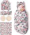 DRESHOW BQUBO Baby Girl Newborn Floral Receiving Blankets by DRESHOW