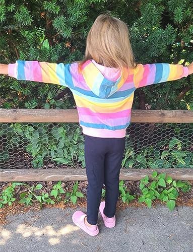 Baby Girl Zip-up Jacket Rainbow Unicorn Cotton Hoodie Sweatshirt Toddler Fall - Image 5