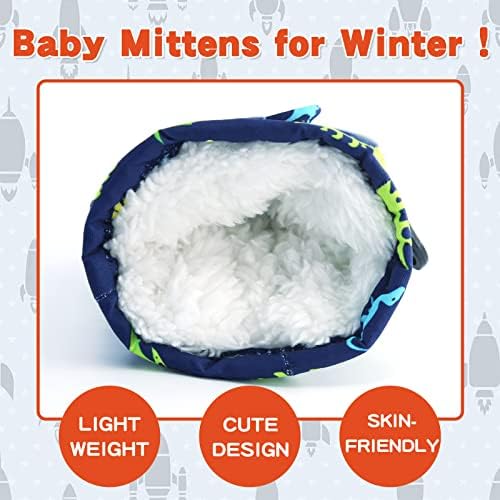 BAVST Toddler Waterproof Mittens Fleece Lined Baby Boys Girls Winter Warm Glove - Image 2