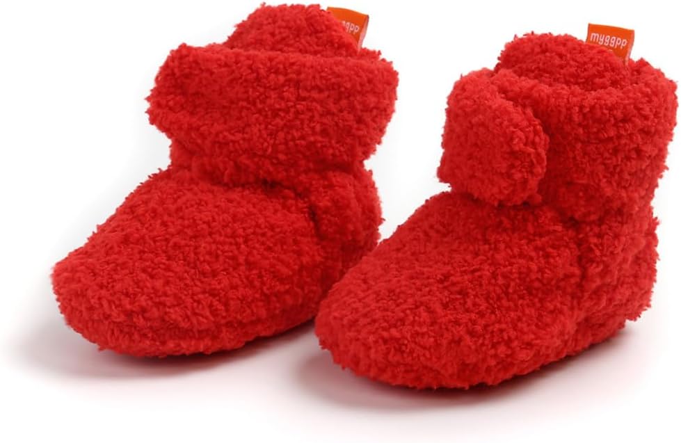 Baby Booties Cozy Fleece Slippers Soft Baby Shoes - Image 6
