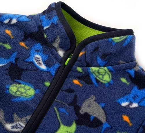 Toddler Boys Girls Fleece Jacket Lightweight Fall Spring 2-12 Years - Image 4