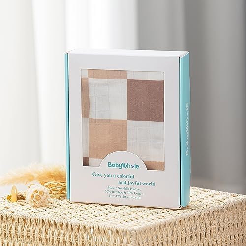 BabyWhale Muslin Swaddle Blanket - Image 2