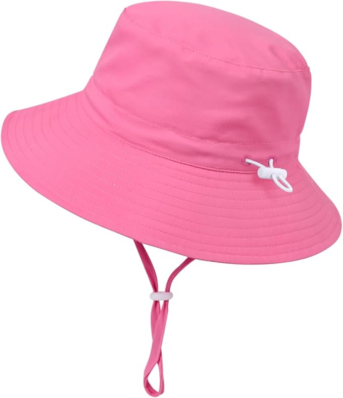 Baby Toddler Sun Hat, Boys Girls Adjustable Bucket Hat by DANMY
