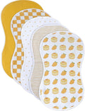 sleepyturtle Pack of 5, Baby Burp Cloths, Soft and Absorbent by sleepyturtle