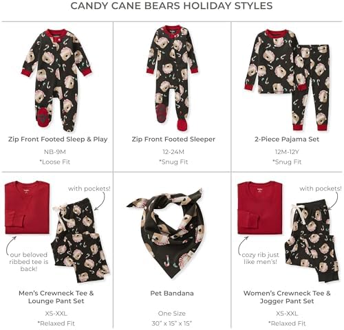 Burt's Bees Baby Matching Family Jammies, Organic Cotton, Holiday Pajamas - Image 2
