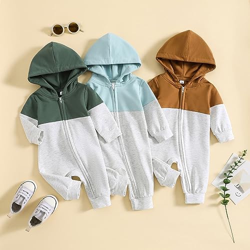 Fall Baby Clothes Newborn Boy Girl Hoodie Romper Long Sleeve Jumpsuit Winter - Image 7