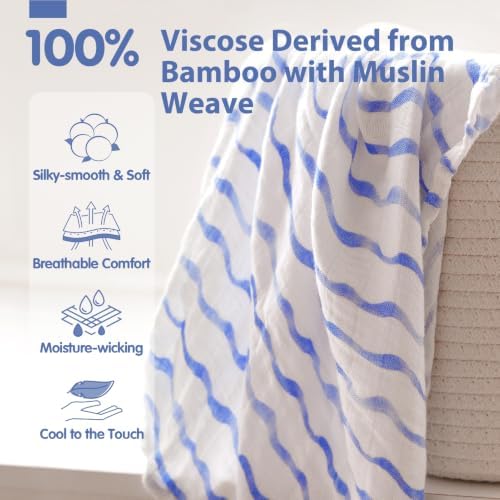 hahaland Muslin Swaddle Blankets Receiving Blanket - Image 2