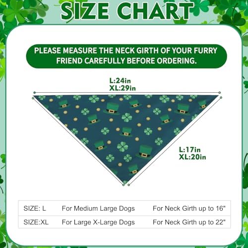 EXPAWLORER St. Patrick's Day Dog Bandanas 4 Pack - Image 4